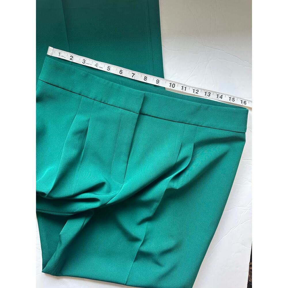 Carole Wren Emerald Green Wide Leg Pants- Size 10 - Picture 8 of 8